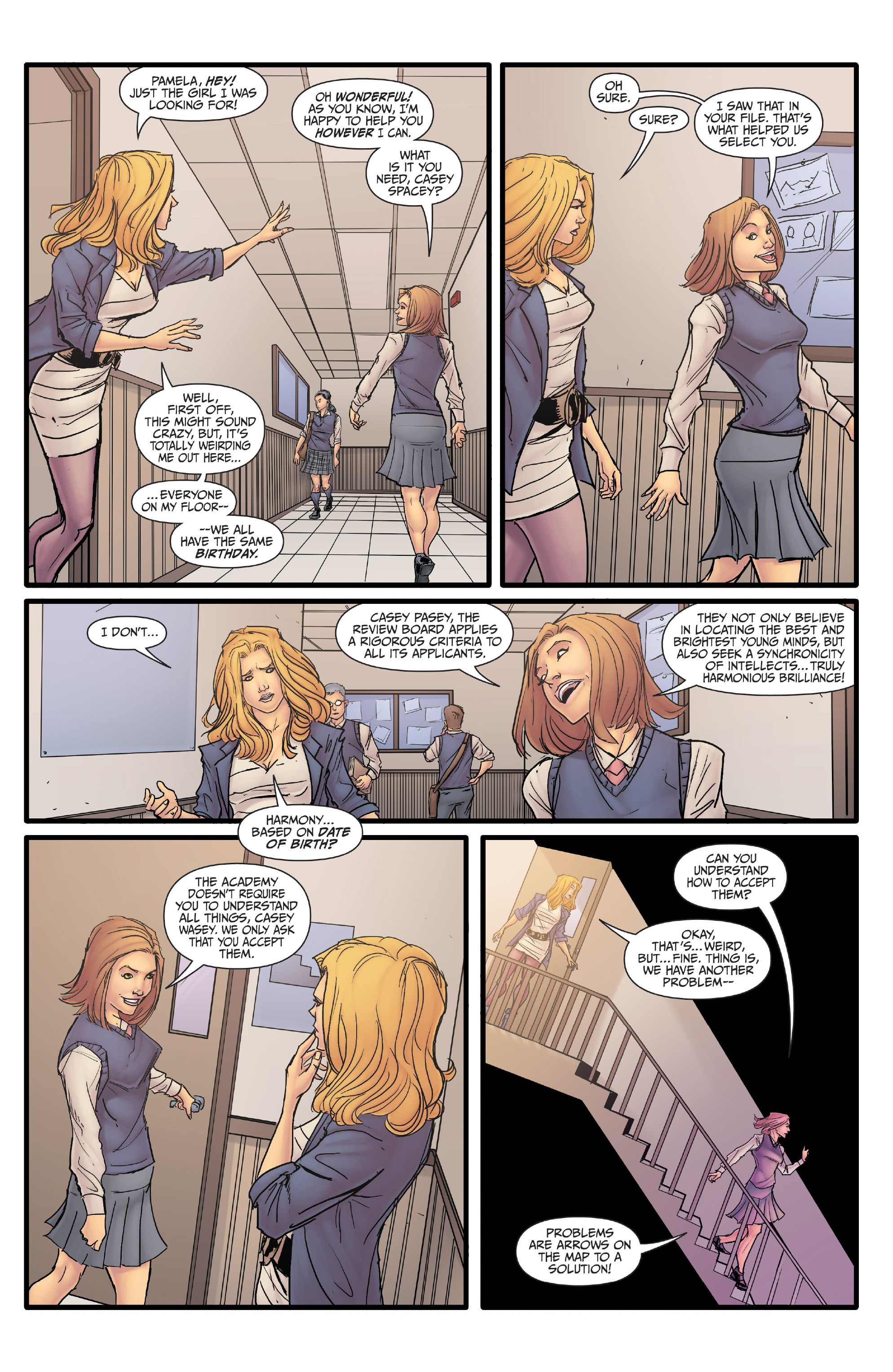 Read online Morning Glories comic -  Issue #1 - 43