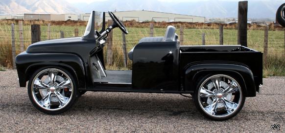 The '56 retro truck golf cart