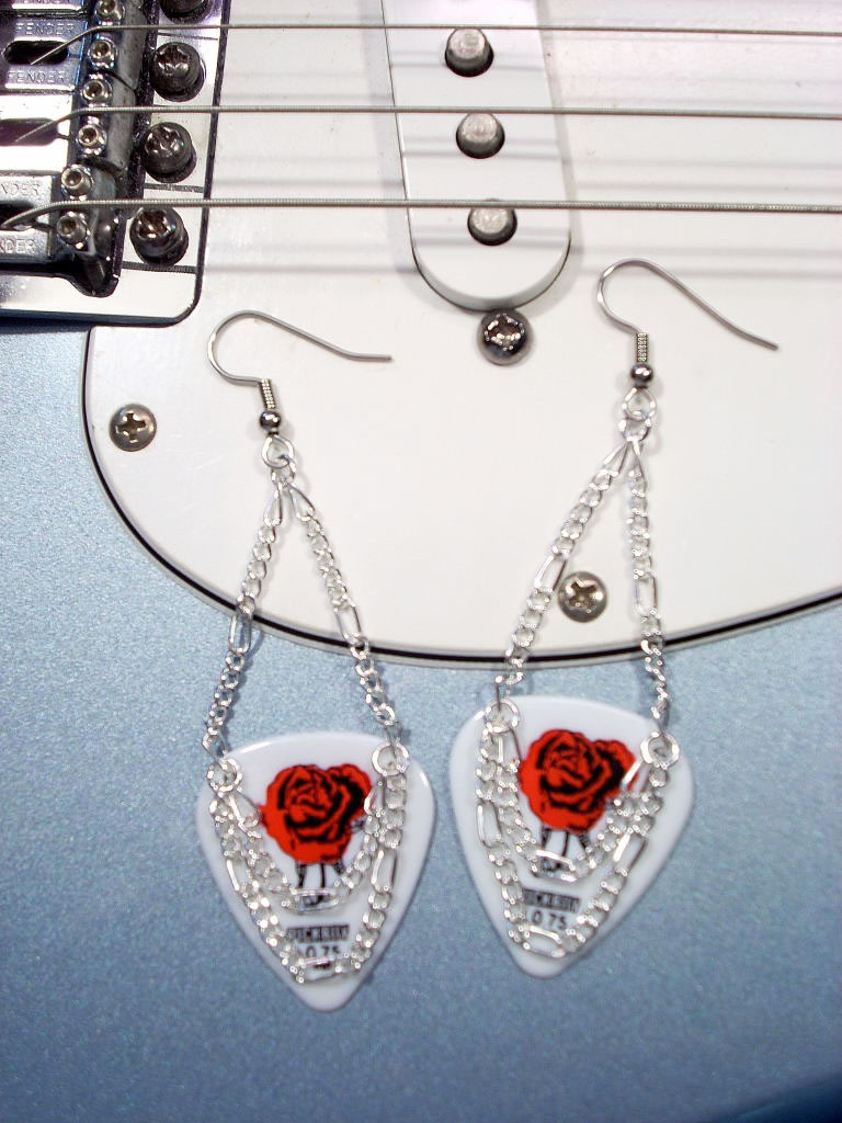 Looking Glass Reflections Heavy Metal Rocker Earrings
