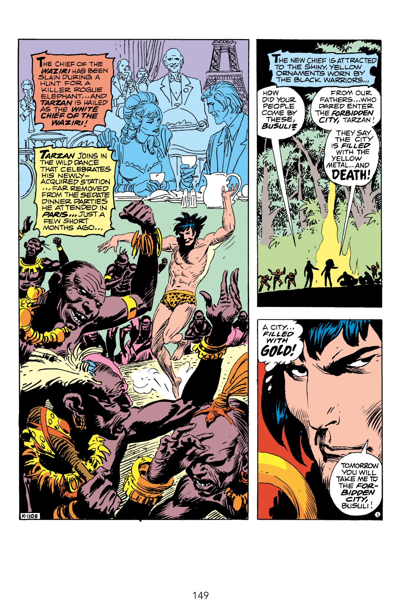 Read online Edgar Rice Burroughs' Tarzan The Joe Kubert Years comic -  Issue # TPB 2 (Part 2) - 44