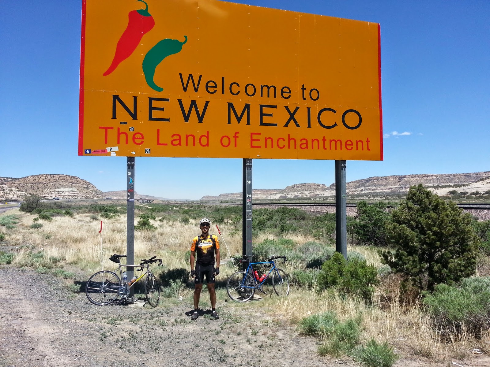 Herm's CoasttoCoast Bike Ride 2014 Day 10 Holbrook AZ to Gallup NM