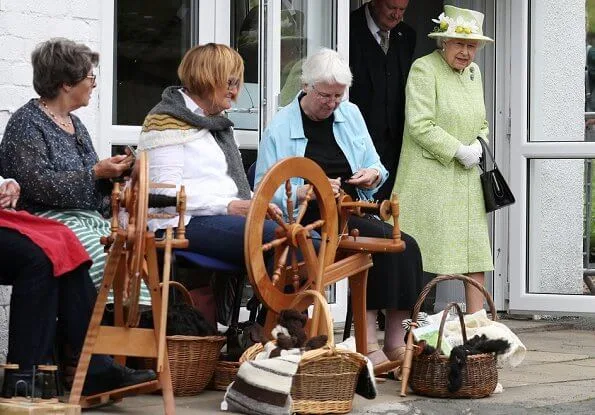 Queen Elizabeth visited Gorgie City Farm in Edinburgh on the final day of HolyroodWeek2019