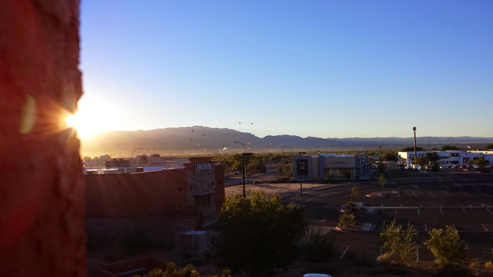 Our view of Albuquerque...
