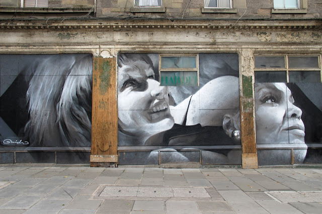 Street Art By Guido Van Helten On The Streets Of Edinburgh, Scotland. 2