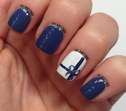 nail christmas easy painted nails polish simple designs diy present paint beginners holiday idea short manicure classic dark silver hand