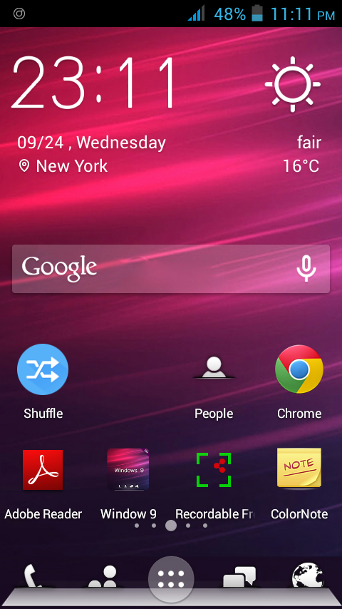 Windows 9 Theme for Android Phone Screenshots 