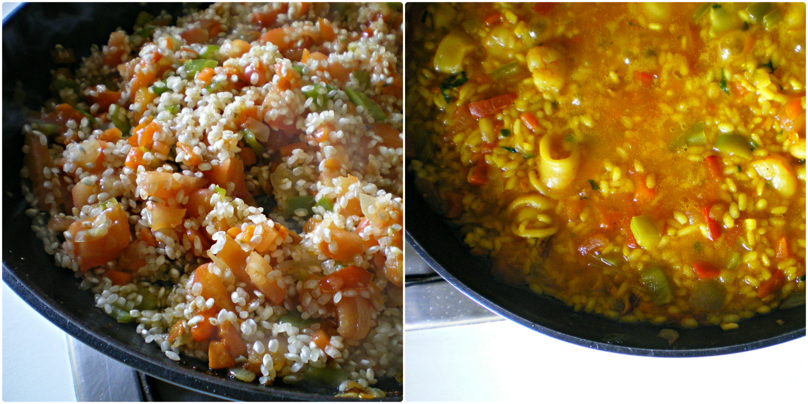 DessertsAbad Arroz con calamares y gambas al punto de wasabi