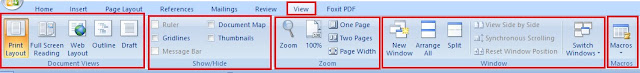 fungsi menu dan ikon pada microsoft word 2007 beserta gambarnya