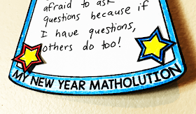 Scaffolded Math and Science: "My New Year Matholution!" math pennant