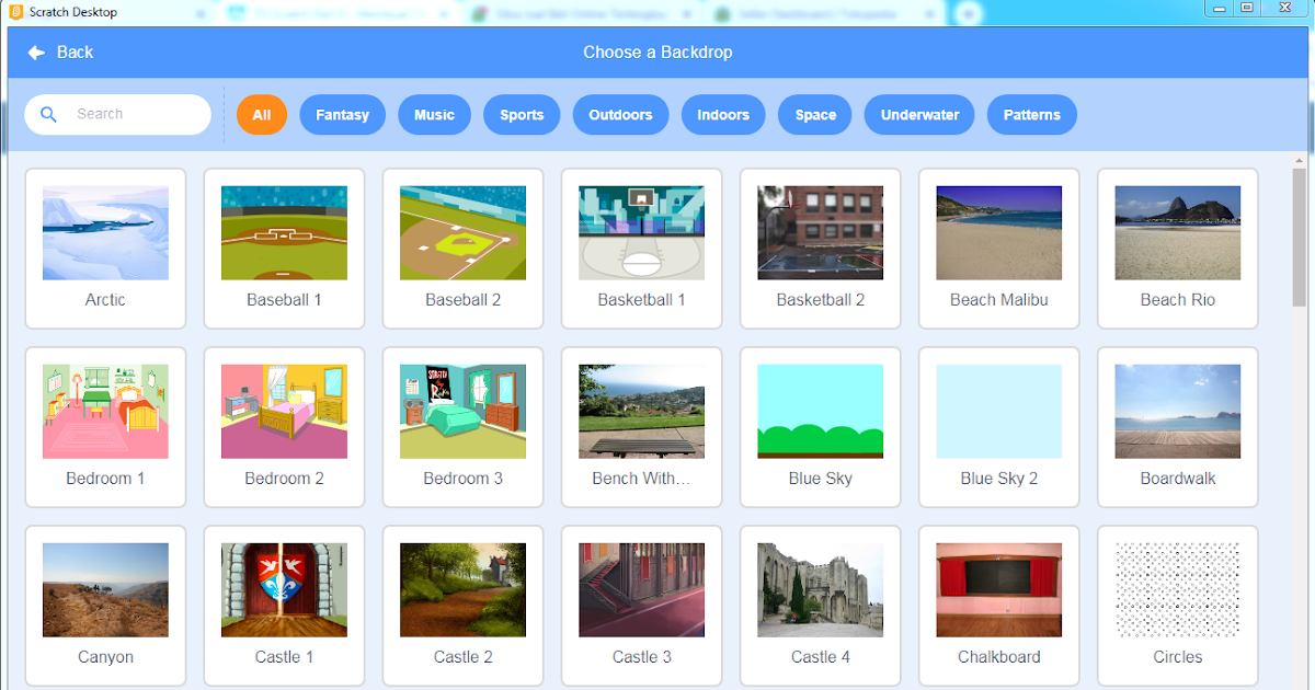 APA FUNGSI BACKDROPS DI APLIKASI PEMBUAT GAME SCRATCH - TUTORIAL OKEGURU
