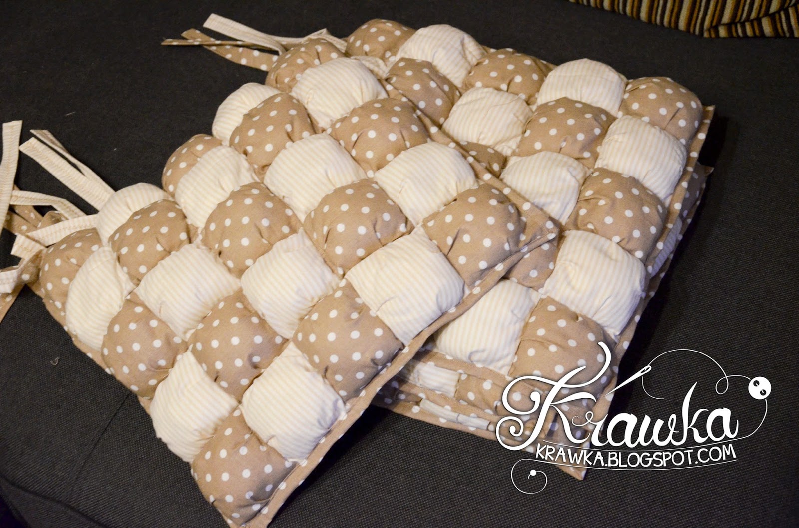 Krawka Puff Quilt mini tutorial