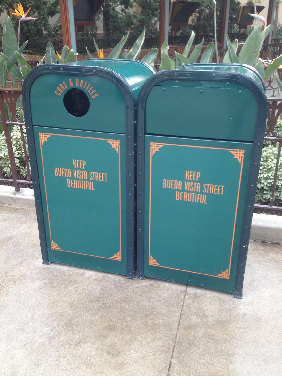 Disney fun with Sorcerer Tink Disneyland Trash Cans