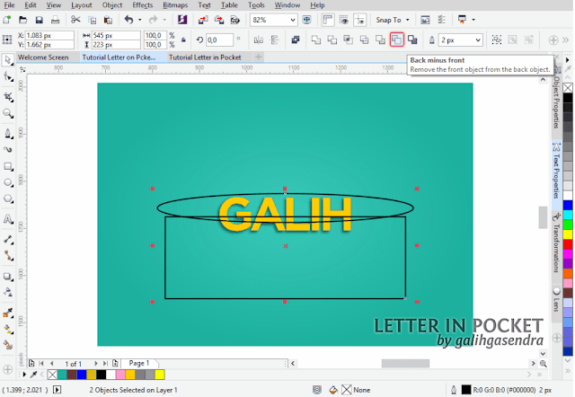 CorelDRAW Tutorial Text Effect