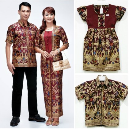 27 Gambar Baju Seragam Batik Keluarga, Paling Trend!
