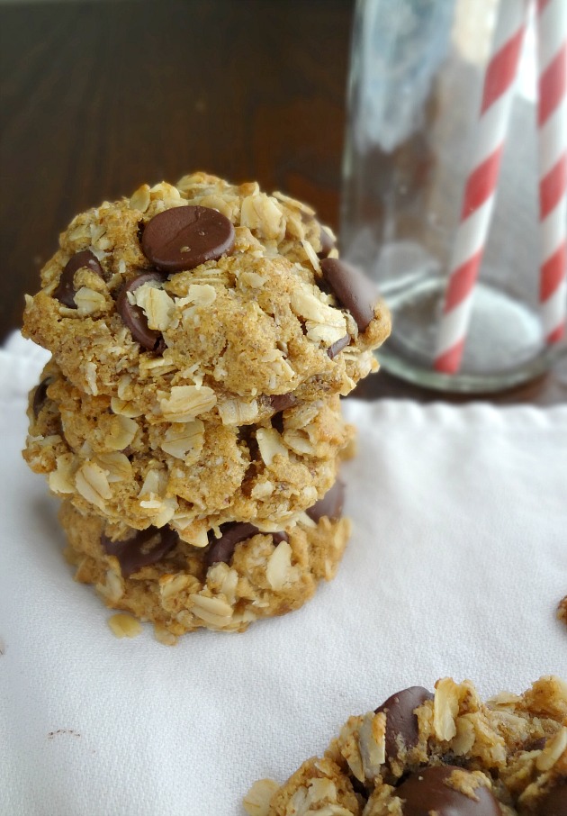 {Vegan & Gluten-free} Almond Butter Chocolate Chip Cookies