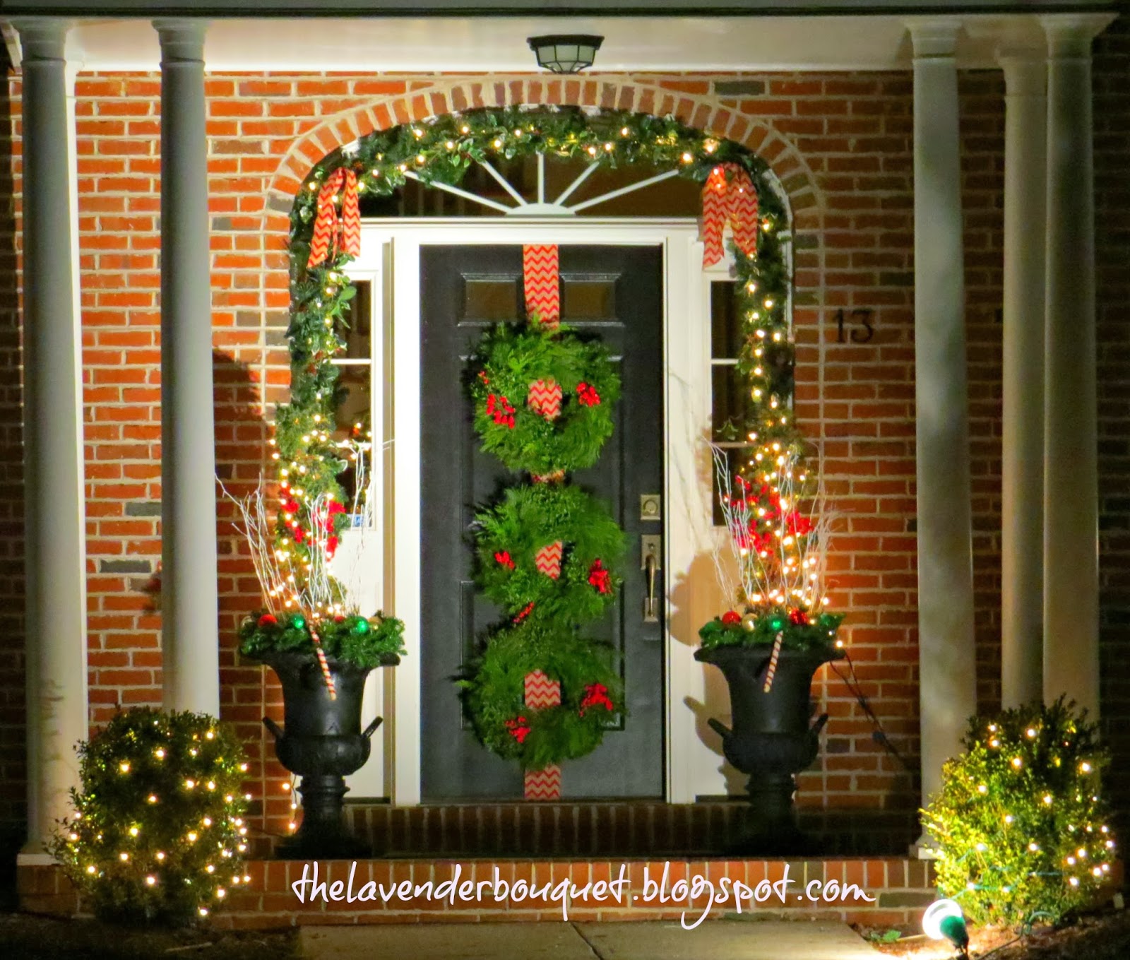 The Lavender Bouquet: DECORATING OUR FRONT PORCH FOR CHRISTMAS!