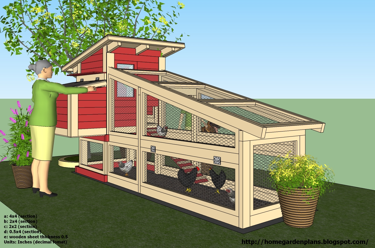 home garden plans: S100 - Chicken Coop Plans Construction 