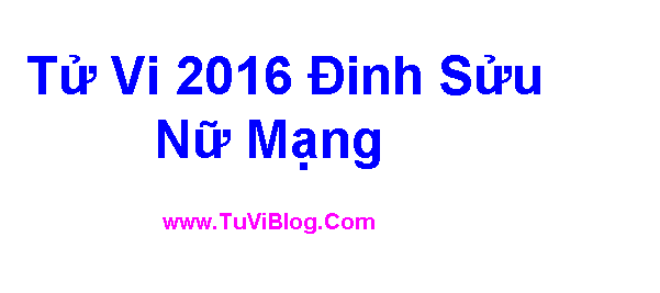 Tu Vi Đinh Suu Nu Mang 2016