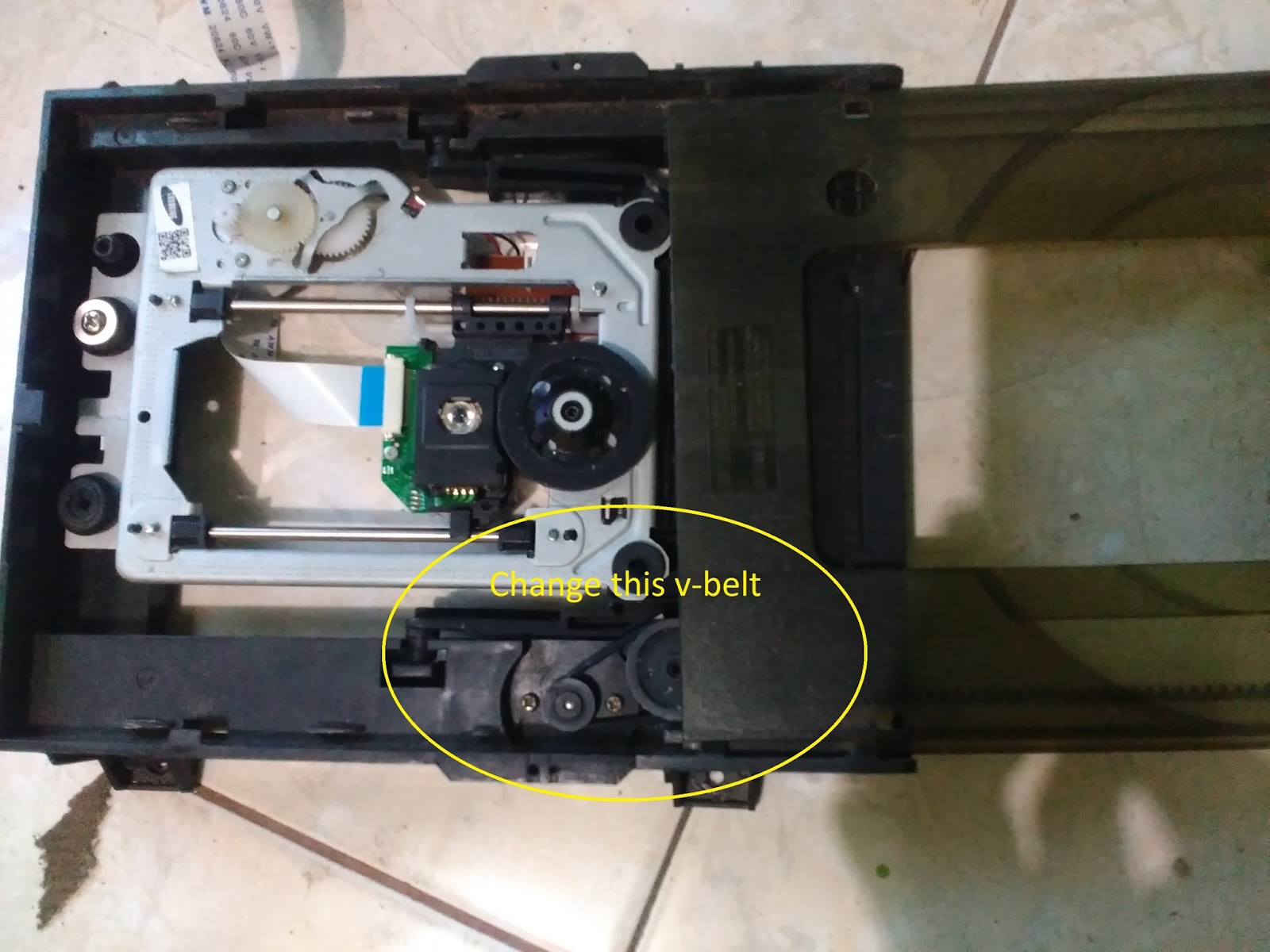 Elektronik Service DVD player Open Close disc tray problem