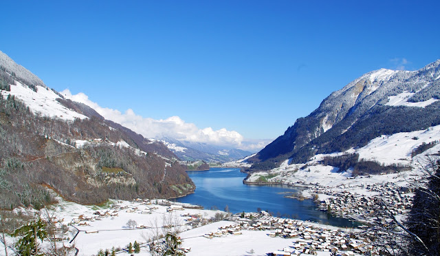 Lake Lungern Switzerland Winter