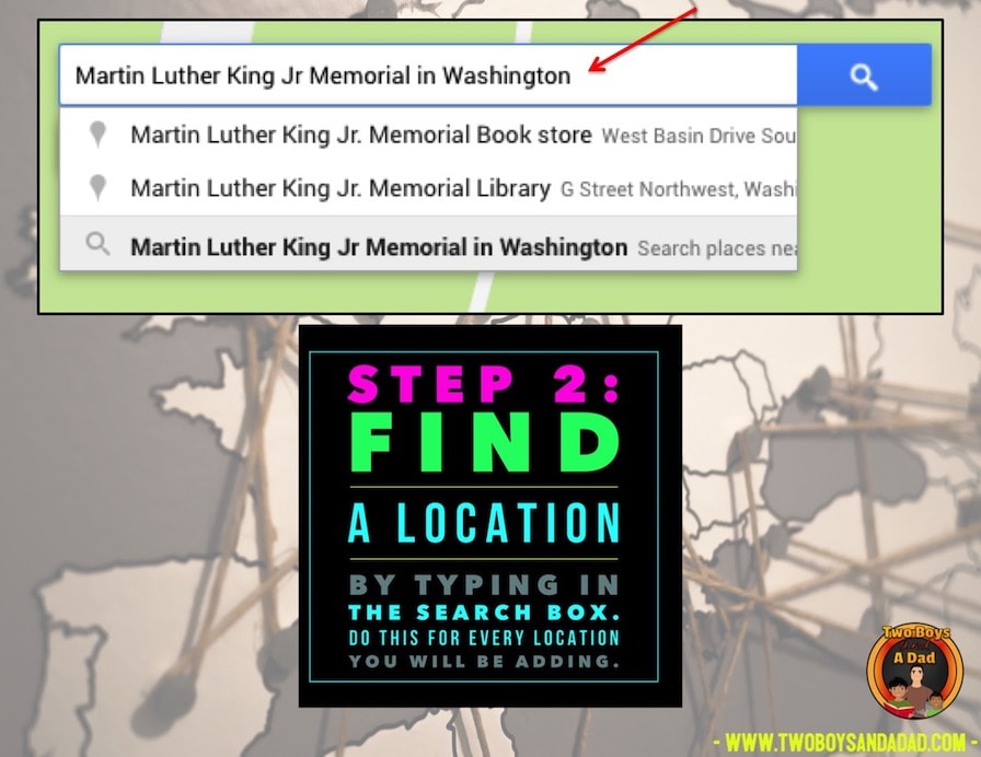 Adding locations in Google Maps