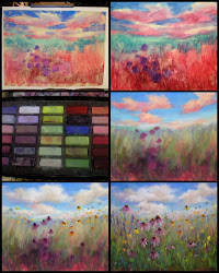 pastel pastels underpainting easy chalk painting paintings alcohol technique oil soft drawing artwork kemstudios margulis karen mini techniques watercolor drawings