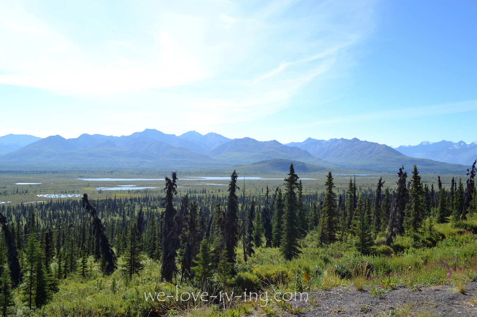 We Love RV'ing Glaciers Glenn Highway Alaska