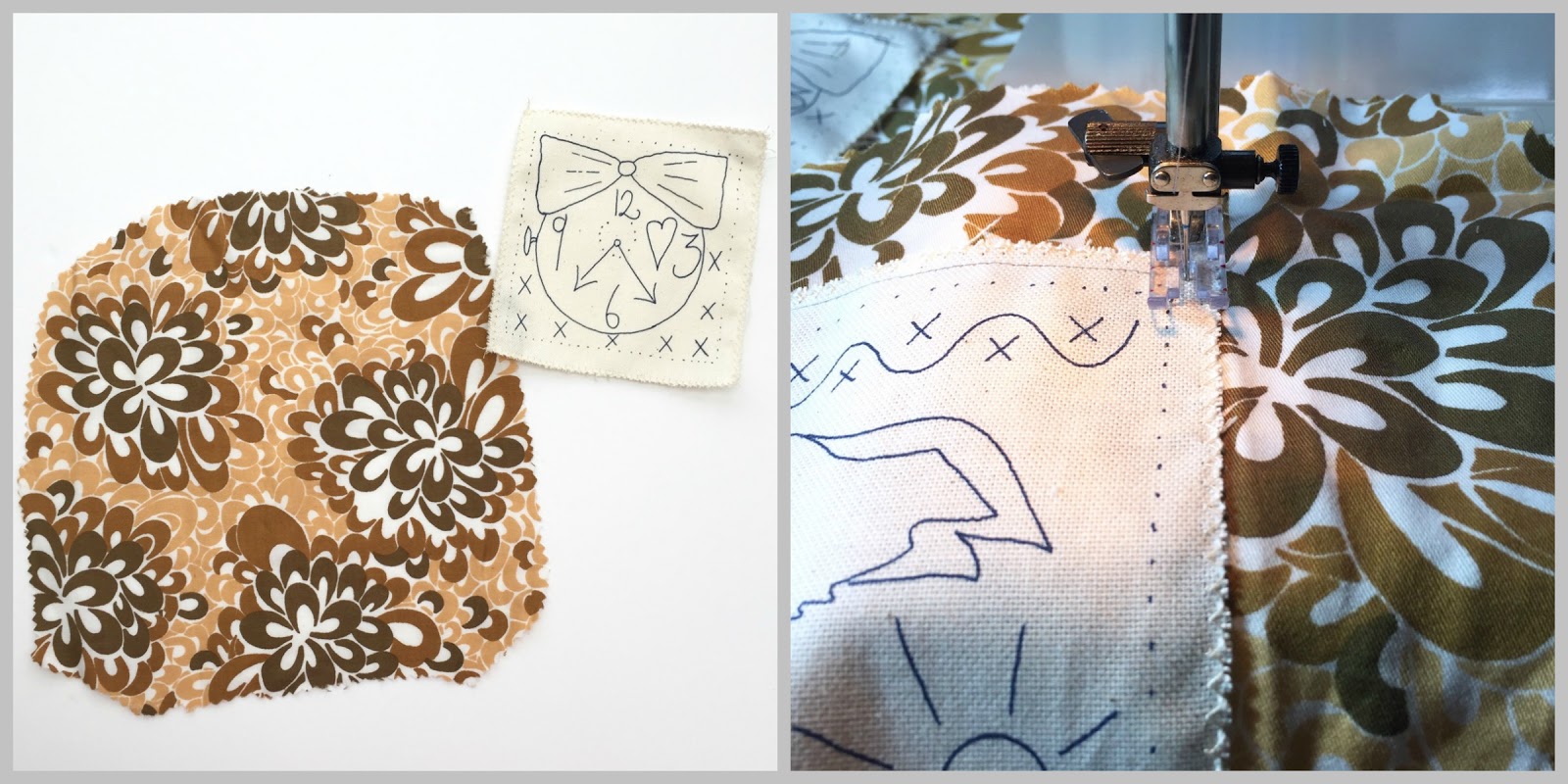 verykerryberry Framing Small Embroideries to Sew in a Hoop