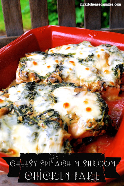 Simple Mushroom Chicken with Creamy Spinach Sauce