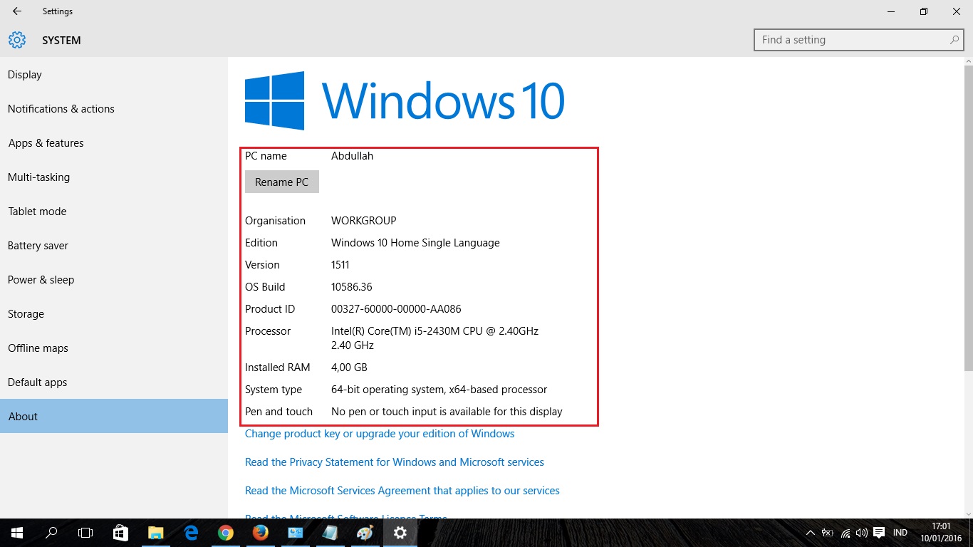 Cara Mengetahui Versi Windows 10