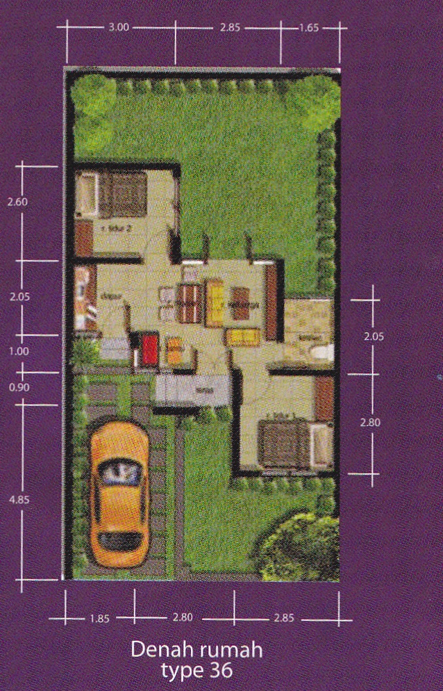 Rumah Minimalis Type 36 Terbaru, Lengkap dengan Gambar Rumah, Denah 