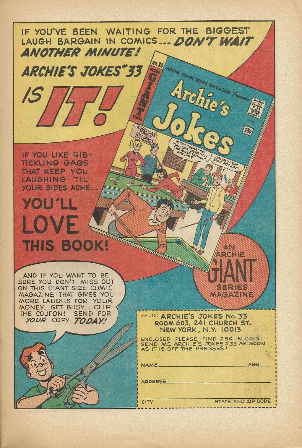 Read online Archie's Joke Book Magazine comic -  Issue #91 - 23