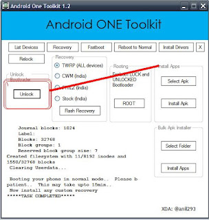 cm android one unlock boot loader
