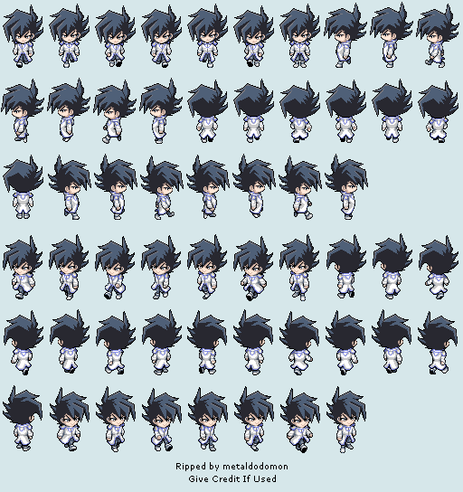 Tag Force Custom Sprites Yu-Gi-Oh Tag Force - Kid (YGOTF-KID): Sprite do Jogo