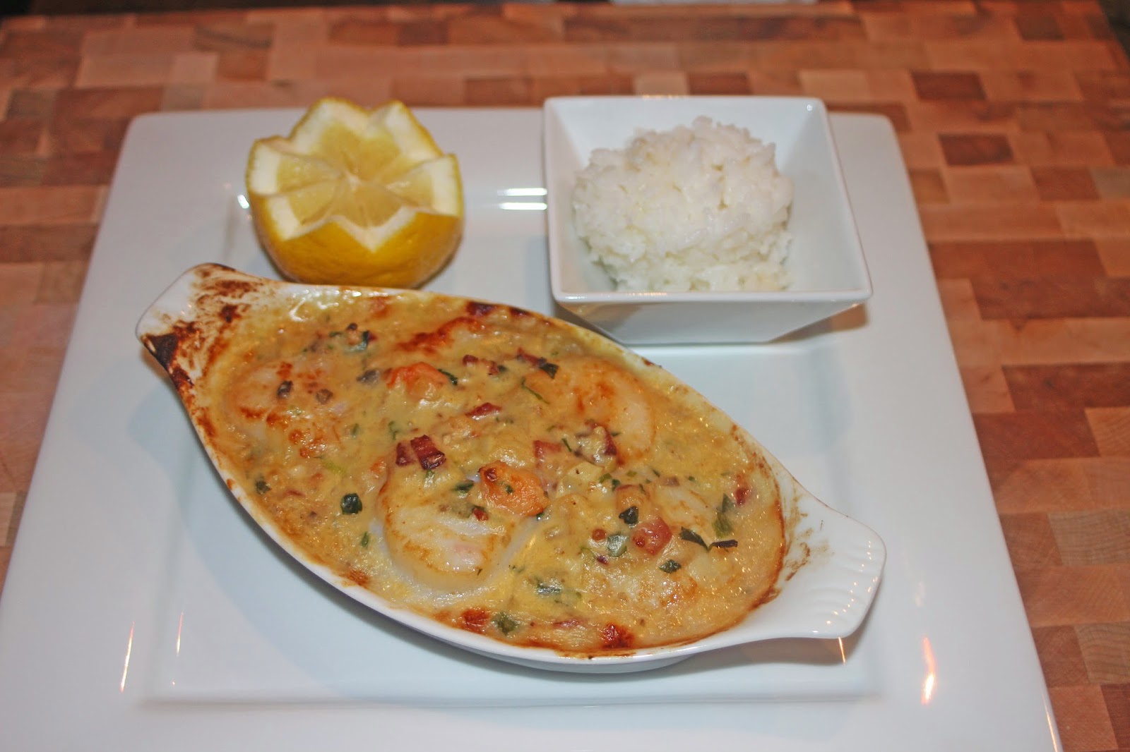 The Grub Files Cooking with Camissonia Scallops Bienville