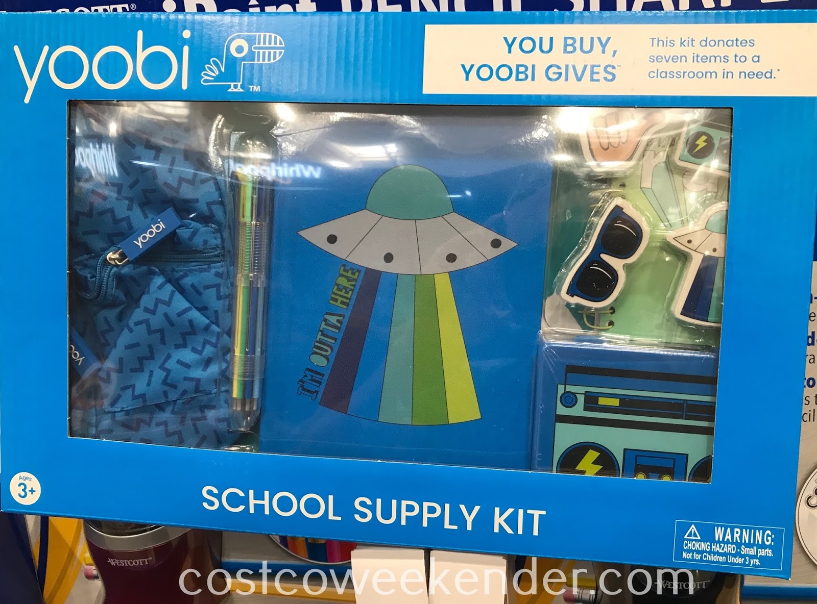 Yoobi School Supply Kit Costco Weekender