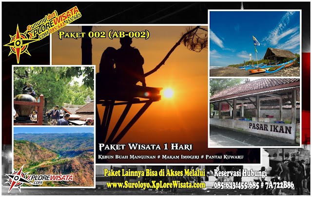 Paket Jogja [AB-002] Mangunan, Imogiri, Pantai Kuwaru