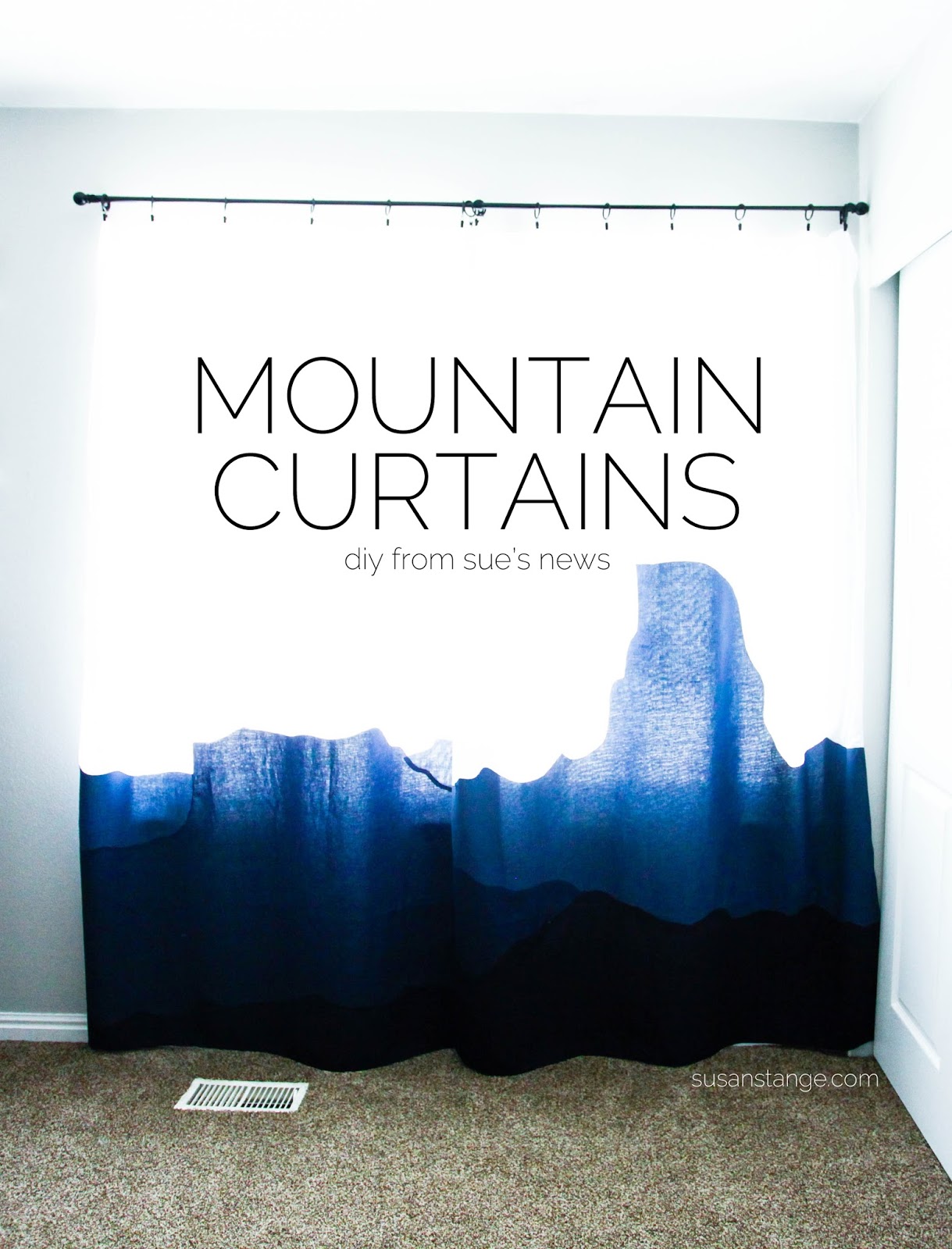 Mountain Ombre Curtains Barrett S Nursery Tutorial Sue S News