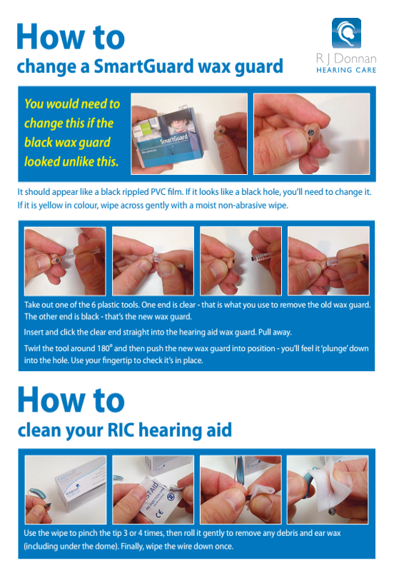 How to change a Smart Guard on a Phonak in the ear hearing aid, by