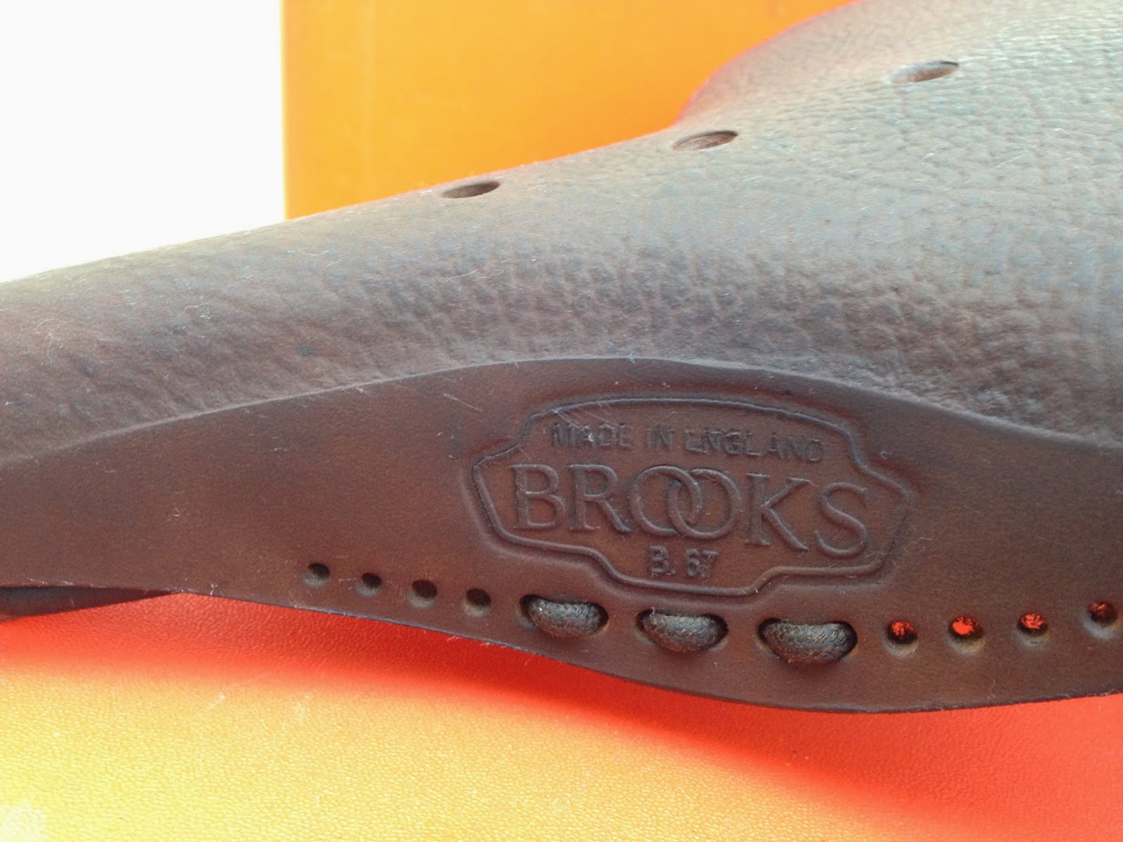 carchaeology: Brooks Bicycle Seat - Nearly New - Still Made in England
