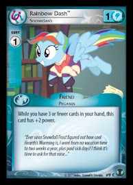 My Little Pony Rainbow Dash, Snowdash Defenders of Equestria CCG Card