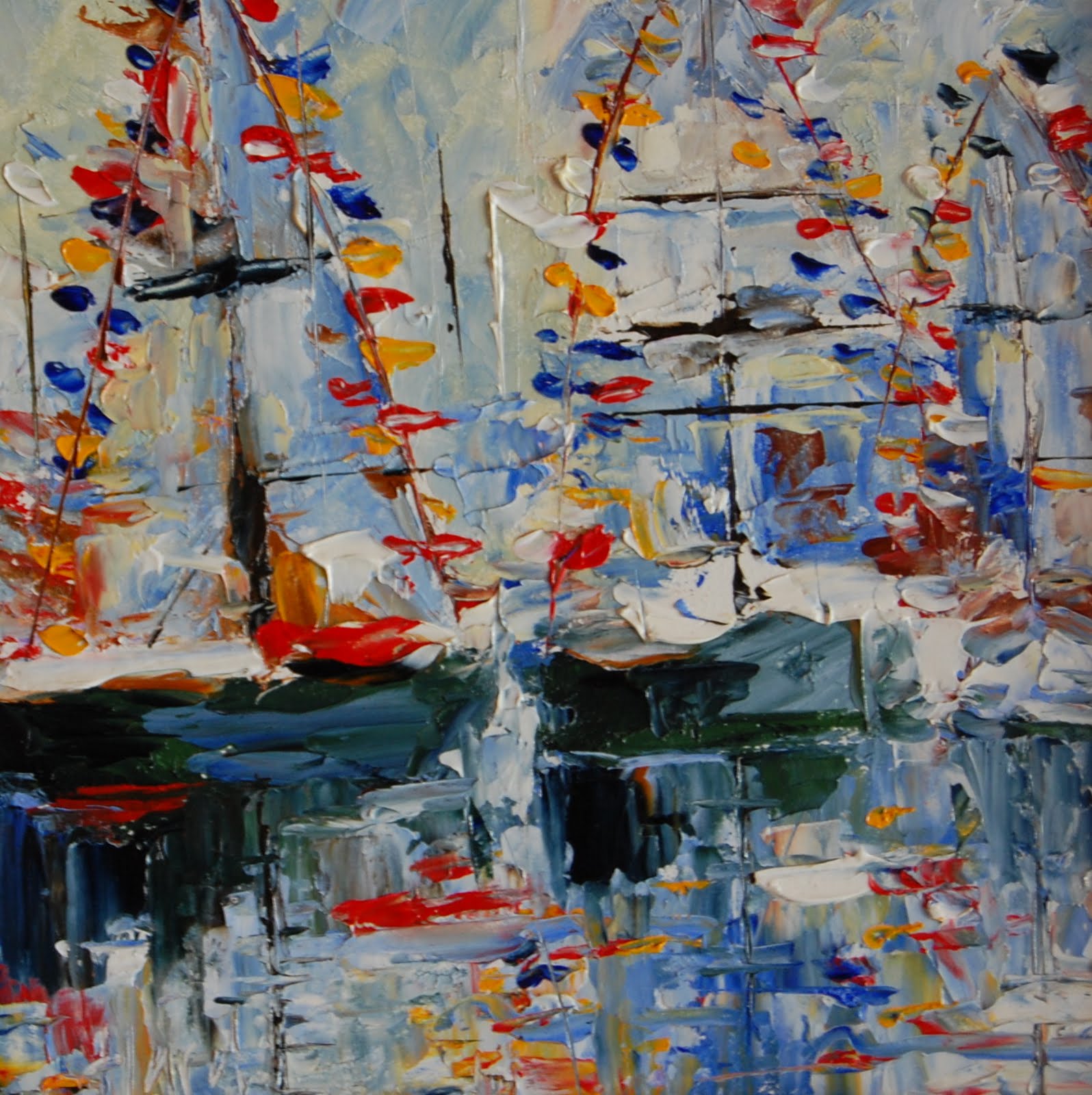 Palette Knife Painters, International Celebrate! original palette