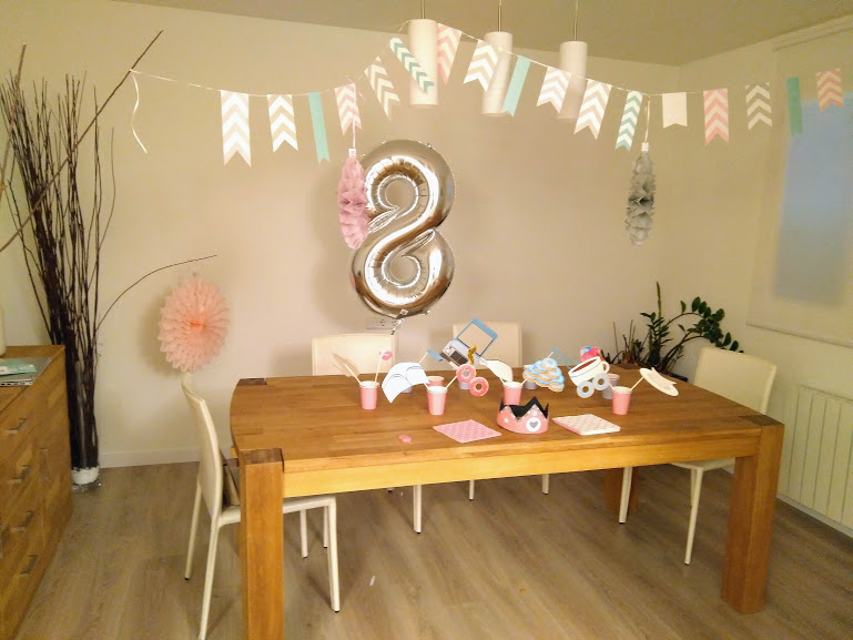 fiesta infantil rosa