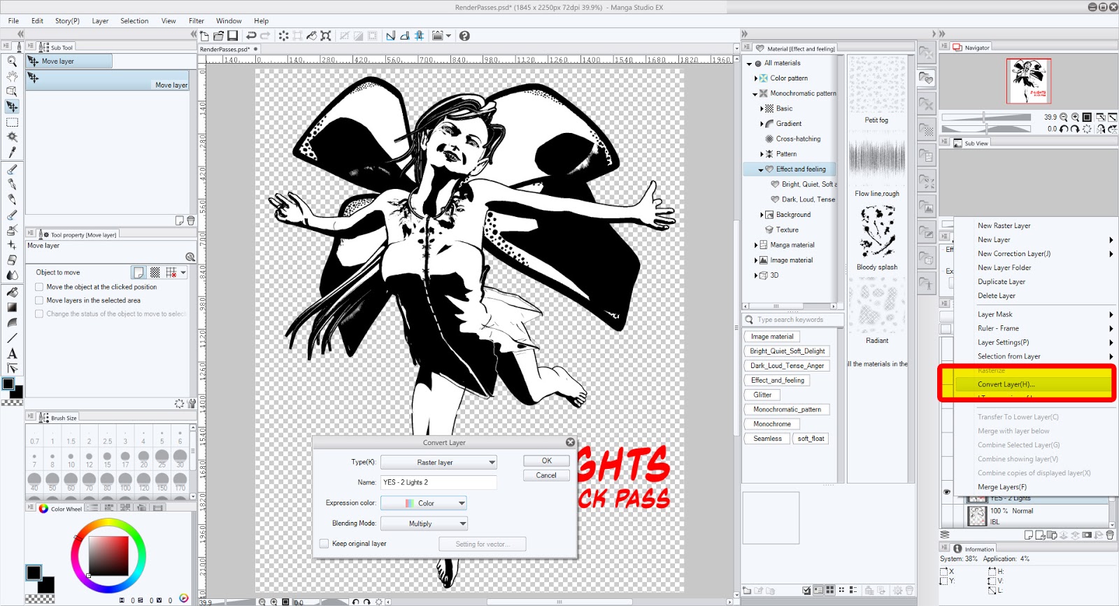 Mike Mitchell Online Noir Style Tutorial, Pt. 14 Step 9 Image Clean