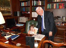 Chloe visits the Governor's Residence and signs book "BRILLIANT SOULS"