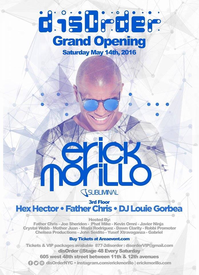 HOUSE OF AVIANCE/AVIANCE RECORDS BLOG DISORDER STAGE 48 w/ ERICK