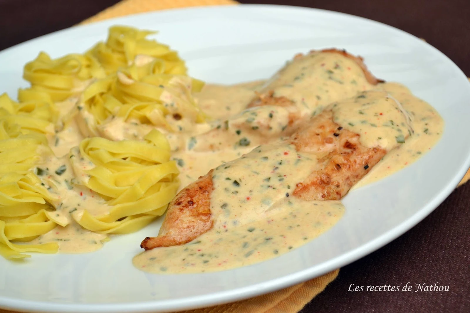 Ma cuisine au fil de mes idées...: Escalopes de poulet, sauce crémeuse