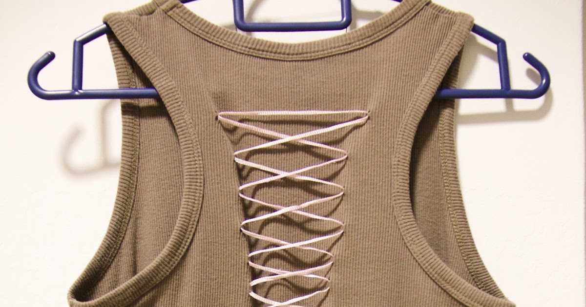 DIY Corset Tank Top (No Sew)