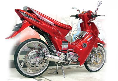 Foto Modifikasi Motor Honda Revo 2007 Terbaru
