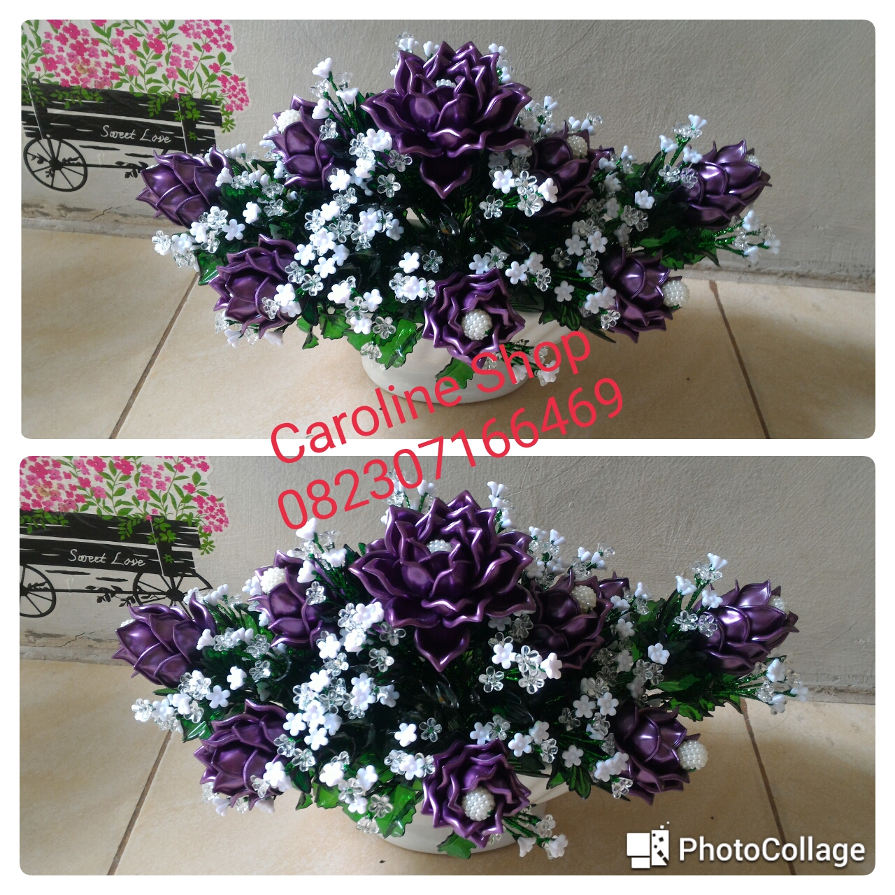 Kerajinan Manik dan Bunga  Akrilik  Jakarta Bunga  Acrylic